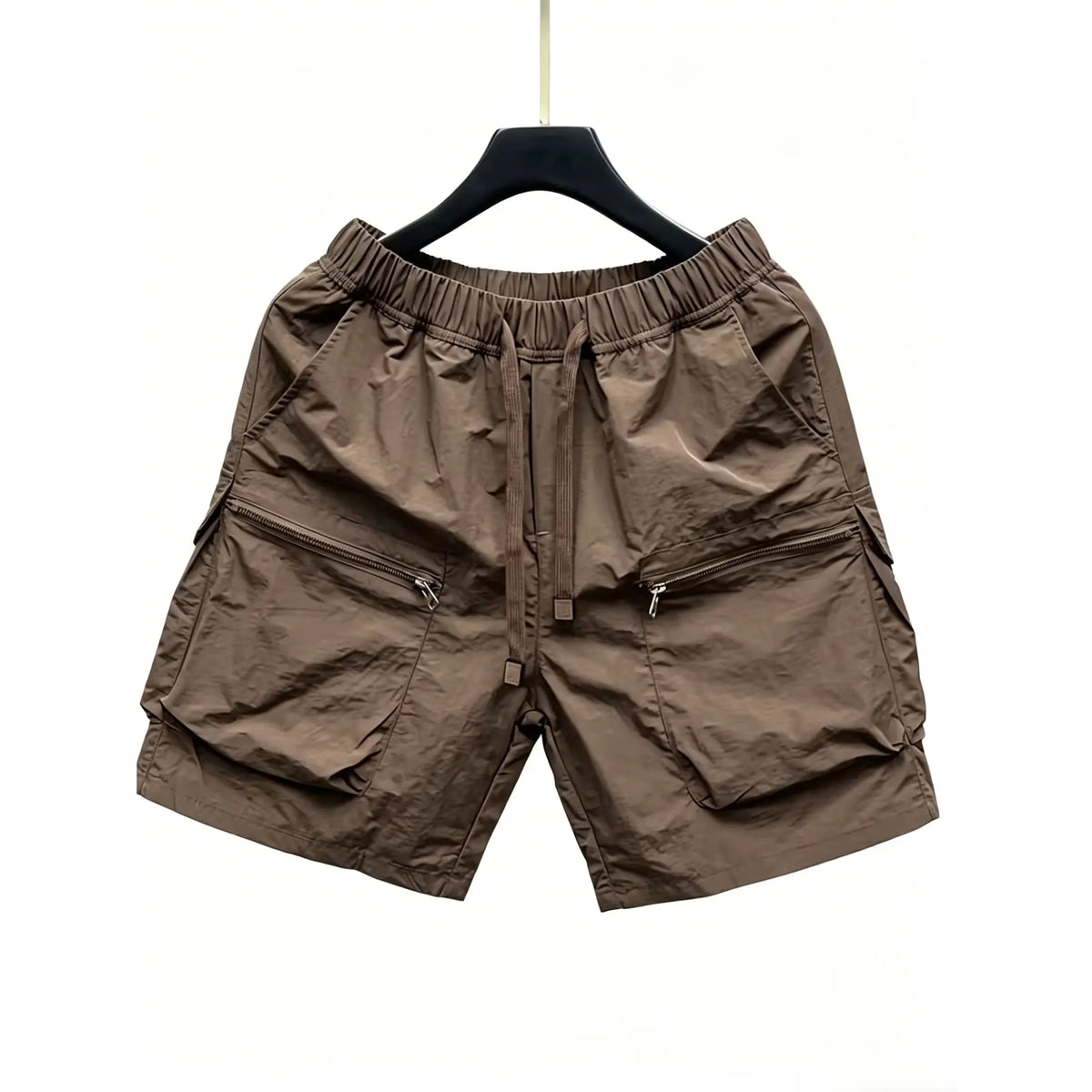Outdoor Work Shorts For Men, Loose Casual Five-Point Pants, Quick-Drying, With Pockets, Zipper, Breathable Mid-Length Pants