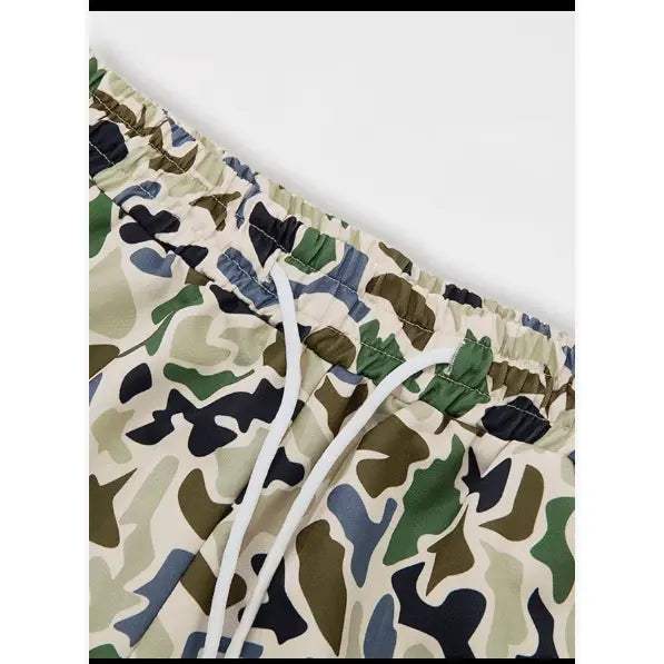 3pcs Men's Camo Print Shorts, Regular Fit Casual Street Shorts for Summer, Men's Bottoms for Daily Wear, Casual Streetwear Shorts
