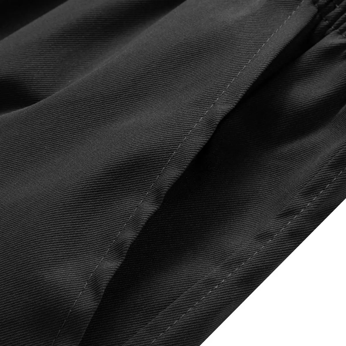Men's 3-Piece Polyester Menswear Set: Loose-Fit Drawstring Pocketed Cargo Shorts, Mid Waist Regular-Leg Straight Outdoor Work Pants (Machine Washable) for Outdoor Activities, Casual Wear | Black + Gray + Army Green, Multi-Size Summer Bottoms