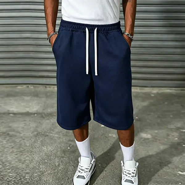 Casual men's cotton shorts, fashionable summer men's clothing, comfortable daily street wear