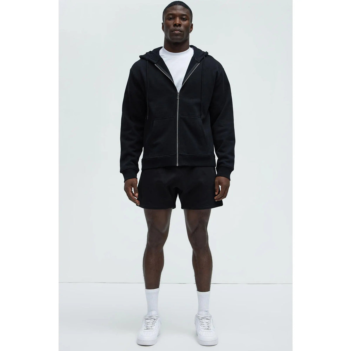 Tyson Oversize Heavyweight Sweat Shorts - Black