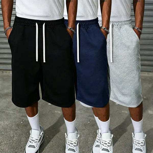 Casual men's cotton shorts, fashionable summer men's clothing, comfortable daily street wear