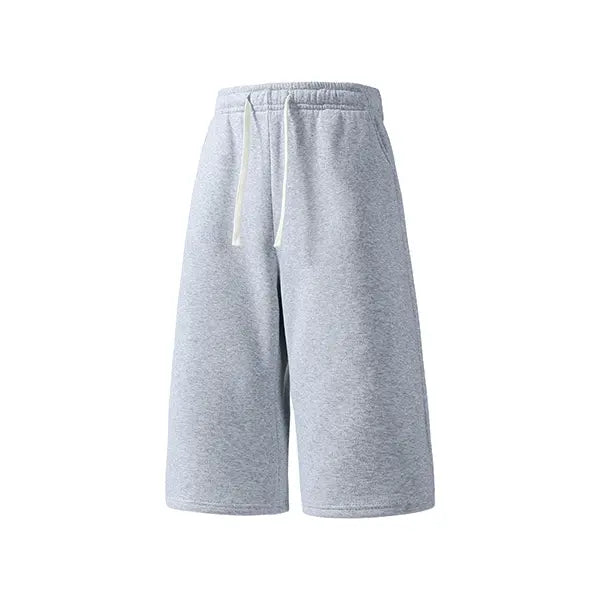 2-pack summer pants: street-style mid-thigh drawstring shorts with a hip-hop vibe—comfortable, loose fit for travel, versatile casual wear suitable for running, workouts, and everyday use.