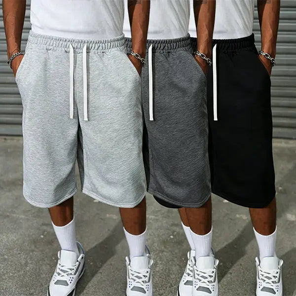 Casual men's cotton shorts, fashionable summer men's clothing, comfortable daily street wear