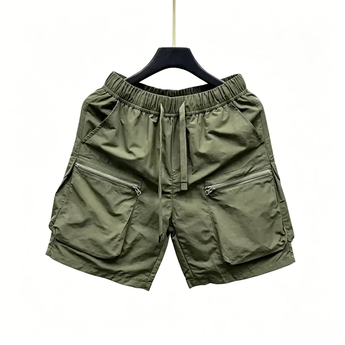 Outdoor Work Shorts For Men, Loose Casual Five-Point Pants, Quick-Drying, With Pockets, Zipper, Breathable Mid-Length Pants