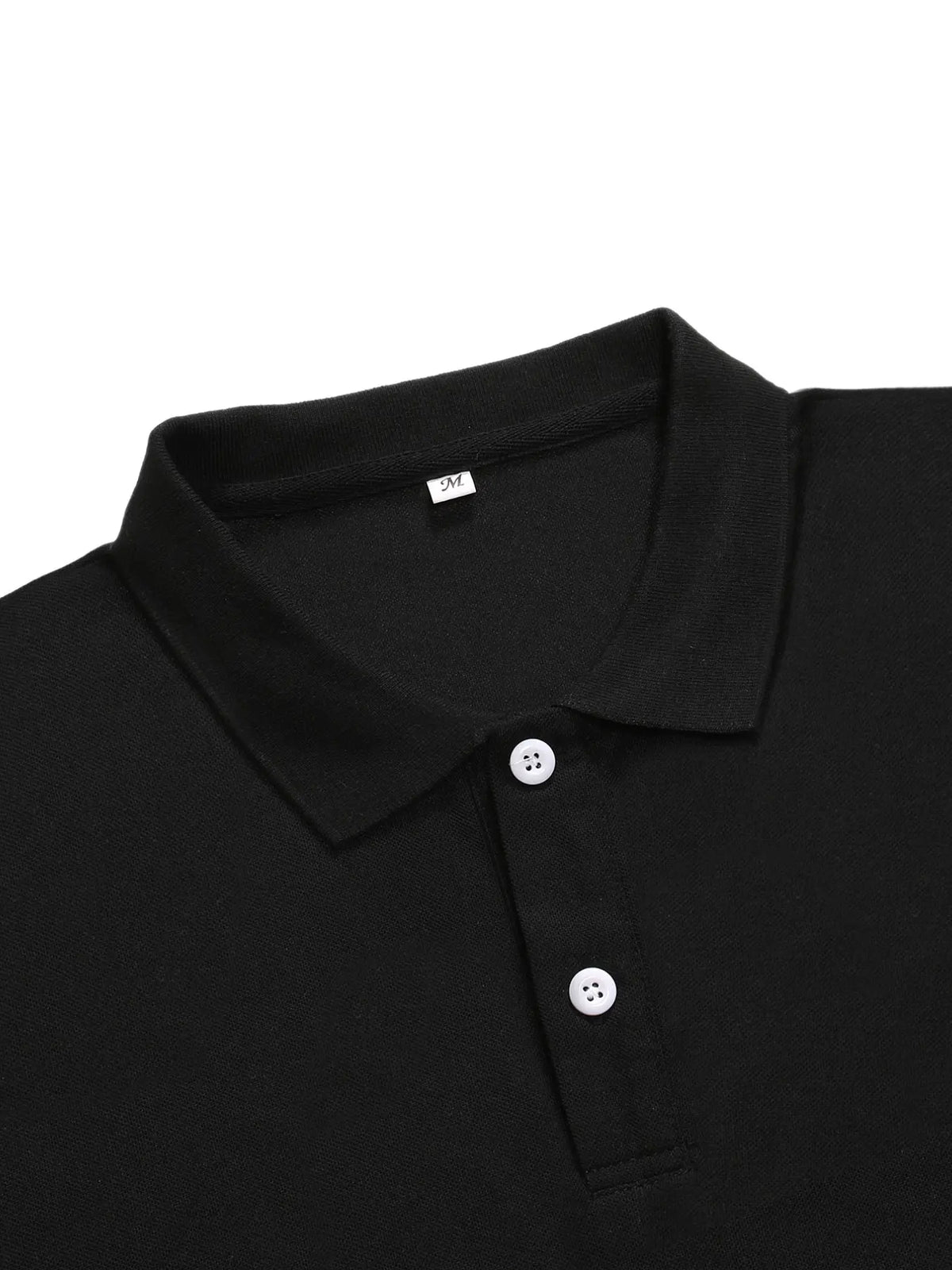 Men's Solid Black Short Sleeve Polo Shirt, Red Higanbana Spider Lily Gothic Graphic Print Regular Fit Top, Script Letter Chest Print Casual Back To School Streetwear Tee, Collared Polo Shirt, Summer Polo Shirts