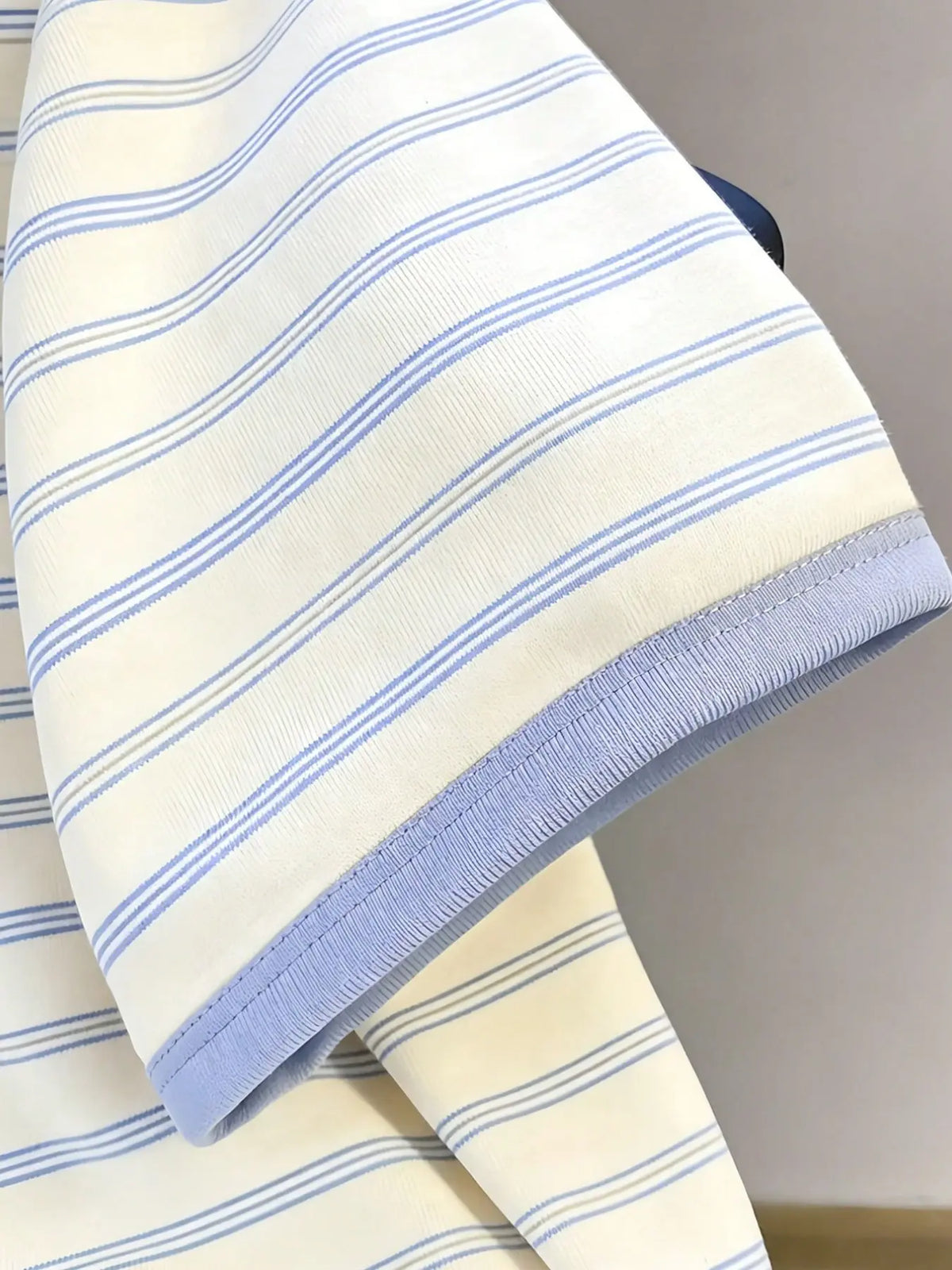 Men's Classic Horizontal Striped Contrast Collar Printed Collared Polo Shirts, Vintage California Letter Print Short Sleeve Casual Preppy Tops, Loose Fit Summer Basic Tee