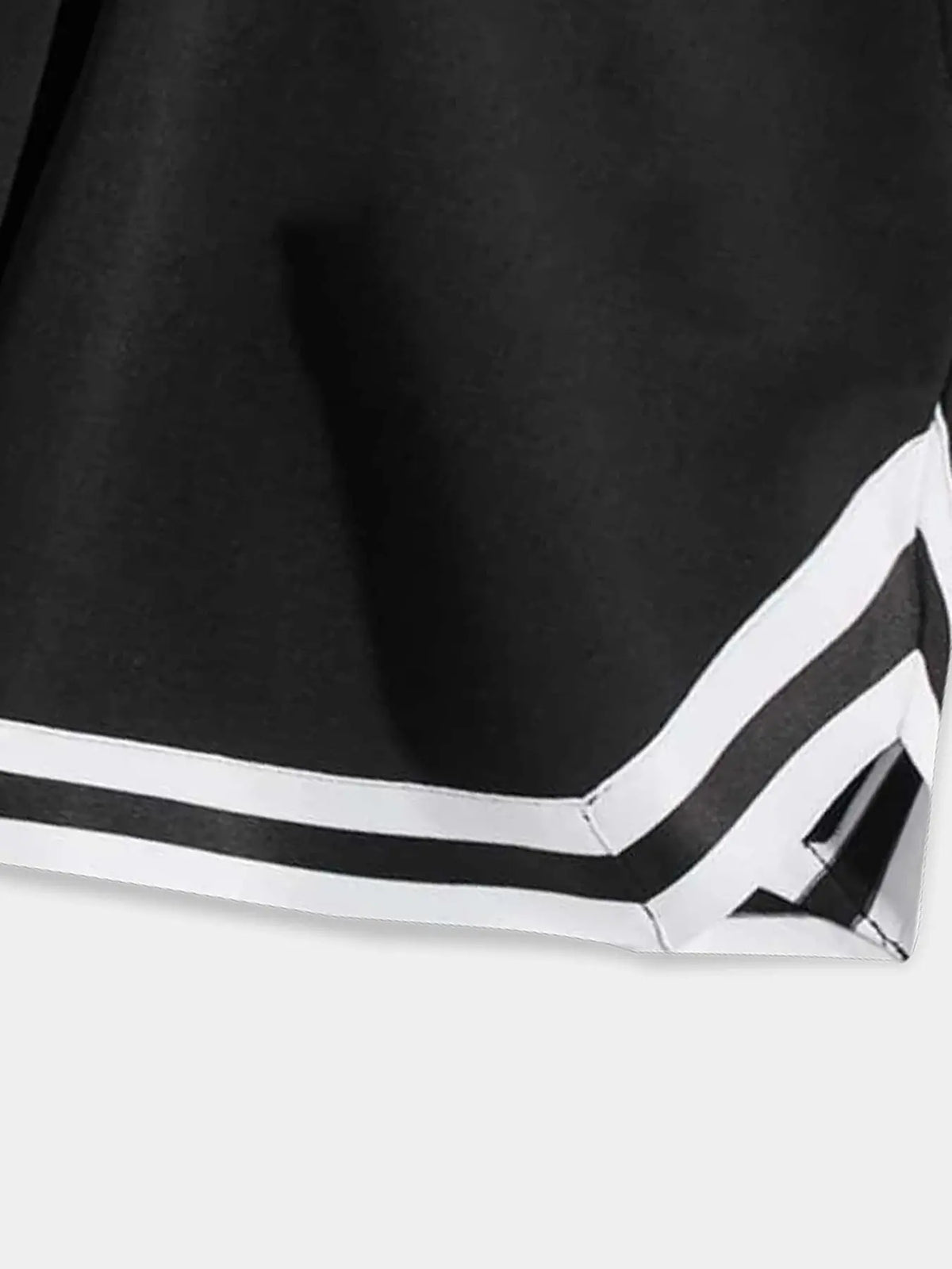 Men's Letter Print Drawstring Waist Shorts, Street Fashion Casual Loose Contrast Tape Straight Leg Shorts for Daily Outdoor Wear, Summer Bottoms for Men, Casual Streetwear Shorts, Drawstring Waistband Shorts, Street Style Shorts