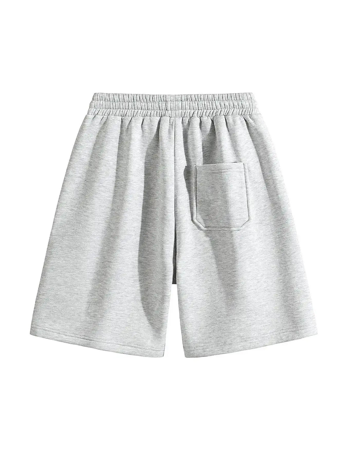 Men's Cotton Blend Casual Relaxed Fit Above-the-Knee Shorts - Drawstring Waistband, Adjustable Bottom, Baggy Draped Cut, Athleisure Menswear Bottoms for Workouts, Lounging