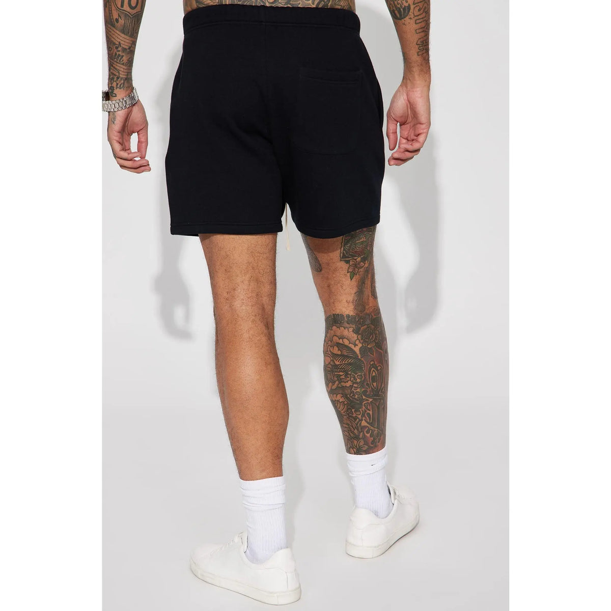 Tyson Oversize Heavyweight Sweat Shorts - Black