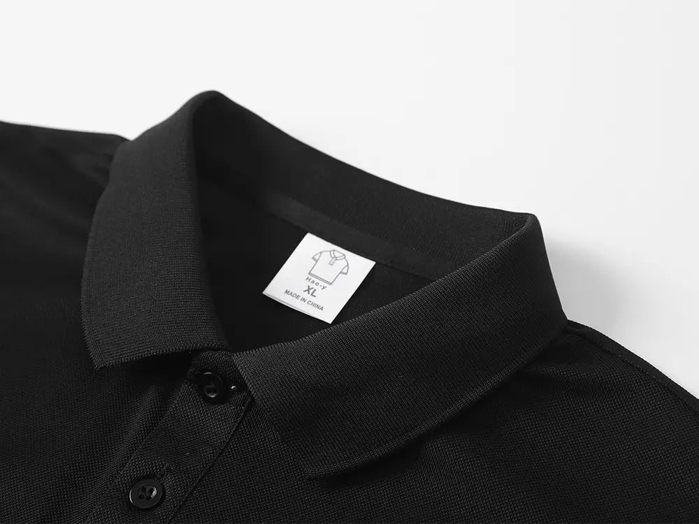 Men's 3-Pack Plain Polo Shirts - Fitted Top with Soft Breathable 100% Polyester Fabric, Short Sleeves, Classic Collar, Button Front, Ideal for Work, Golf