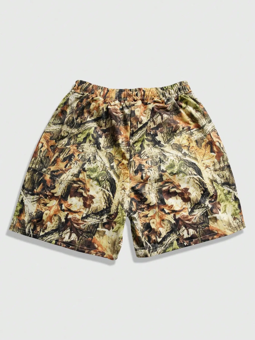 Camouflage shorts, leaves, outdoor full print shorts, men's and women's forest print summer shorts, 23 digital casual shorts, Digital printing shorts, Unisex Fashion