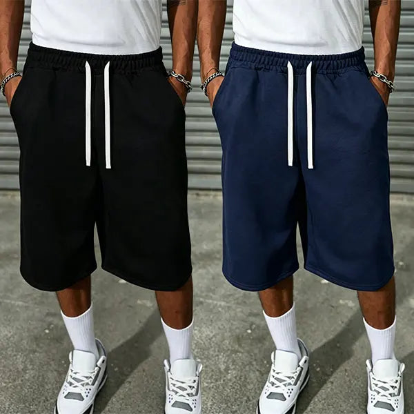 Casual men's cotton shorts, fashionable summer men's clothing, comfortable daily street wear