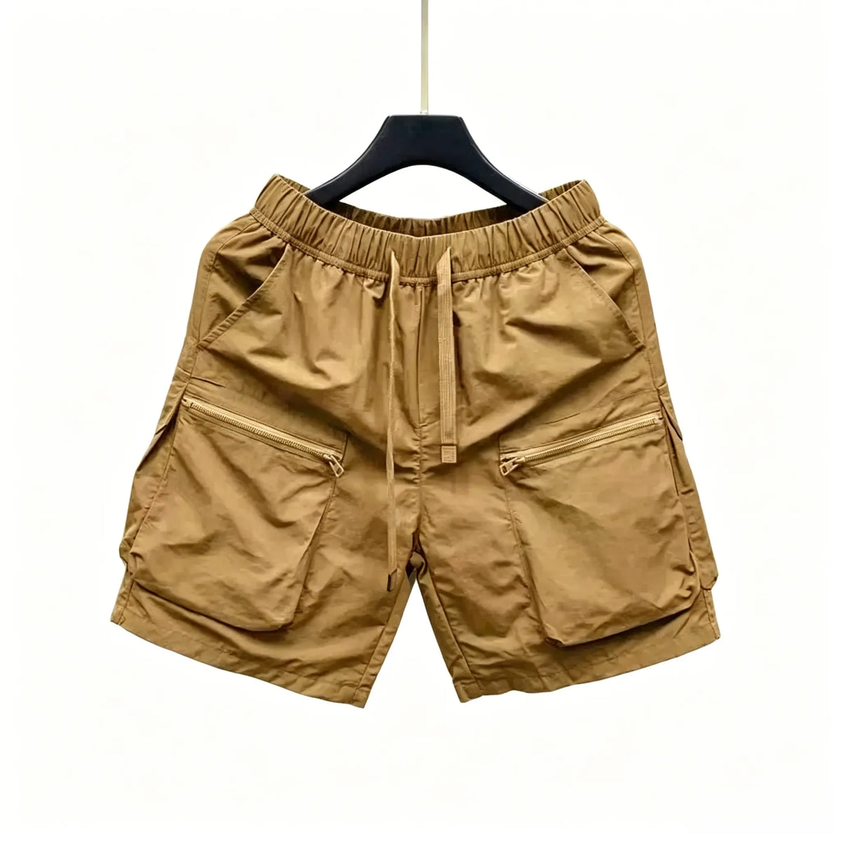 Outdoor Work Shorts For Men, Loose Casual Five-Point Pants, Quick-Drying, With Pockets, Zipper, Breathable Mid-Length Pants