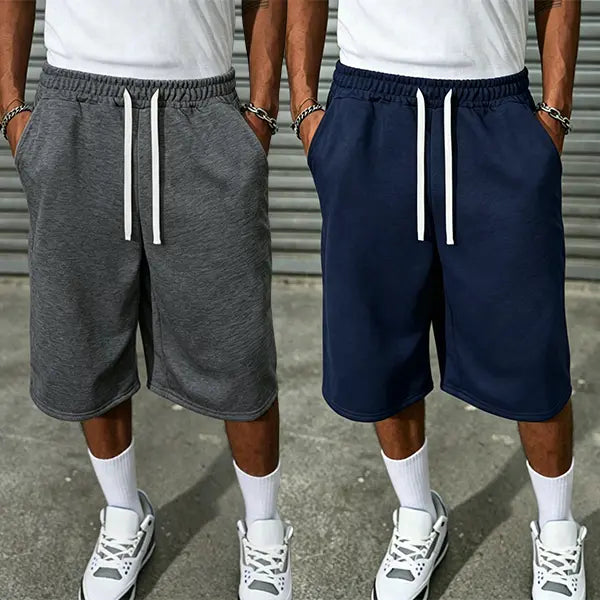 Casual men's cotton shorts, fashionable summer men's clothing, comfortable daily street wear