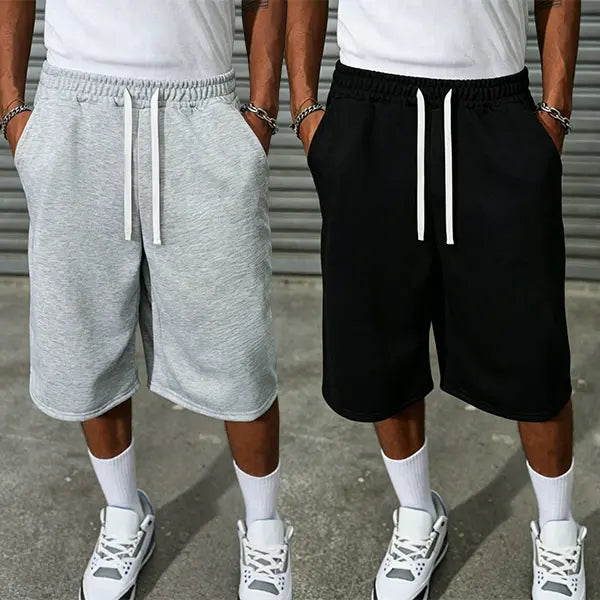 Casual men's cotton shorts, fashionable summer men's clothing, comfortable daily street wear