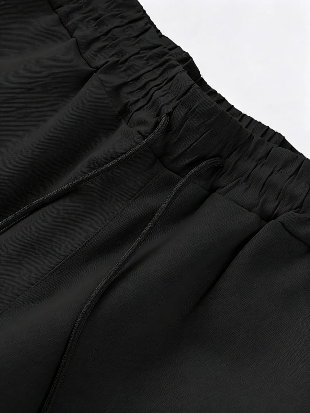 Large Size Men's Fashion Cargo Style Shorts, Plain Polyester Material, Multiple Pockets Design, Non-Elastic, Summer Daily Wear, Casual Streetwear Outdoor Shorts, Menswear