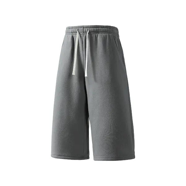 2-pack summer pants: street-style mid-thigh drawstring shorts with a hip-hop vibe—comfortable, loose fit for travel, versatile casual wear suitable for running, workouts, and everyday use.