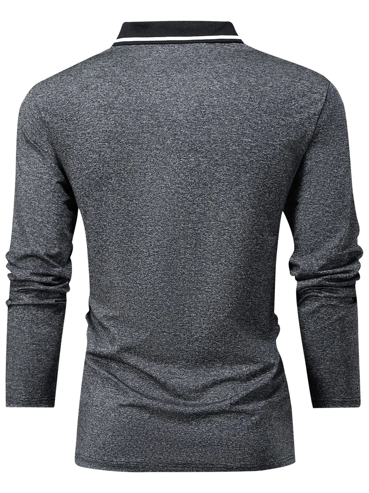 Men’s 6-Pack Long Sleeve Polo Shirts, Retro Vintage Chic Draped Plain Tops, Spring-Fall Regular/Plus Size, Lightweight Wrinkle-Resistant Solid Color, Casual Outdoor Camping & High-End Business Turn-Down Collar Button Front, Party Wear