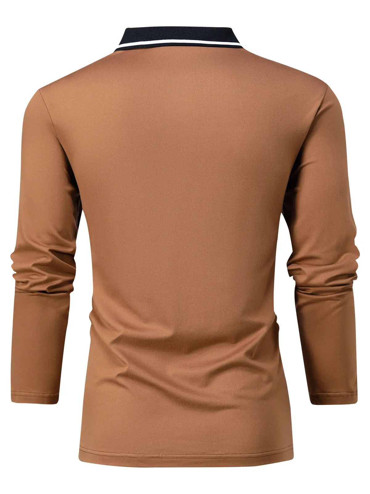Men’s 6-Pack Long Sleeve Polo Shirts, Retro Vintage Chic Draped Plain Tops, Spring-Fall Regular/Plus Size, Lightweight Wrinkle-Resistant Solid Color, Casual Outdoor Camping & High-End Business Turn-Down Collar Button Front, Party Wear
