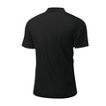 Men's 3-Pack Plain Polo Shirts - Fitted Top with Soft Breathable 100% Polyester Fabric, Short Sleeves, Classic Collar, Button Front, Ideal for Work, Golf