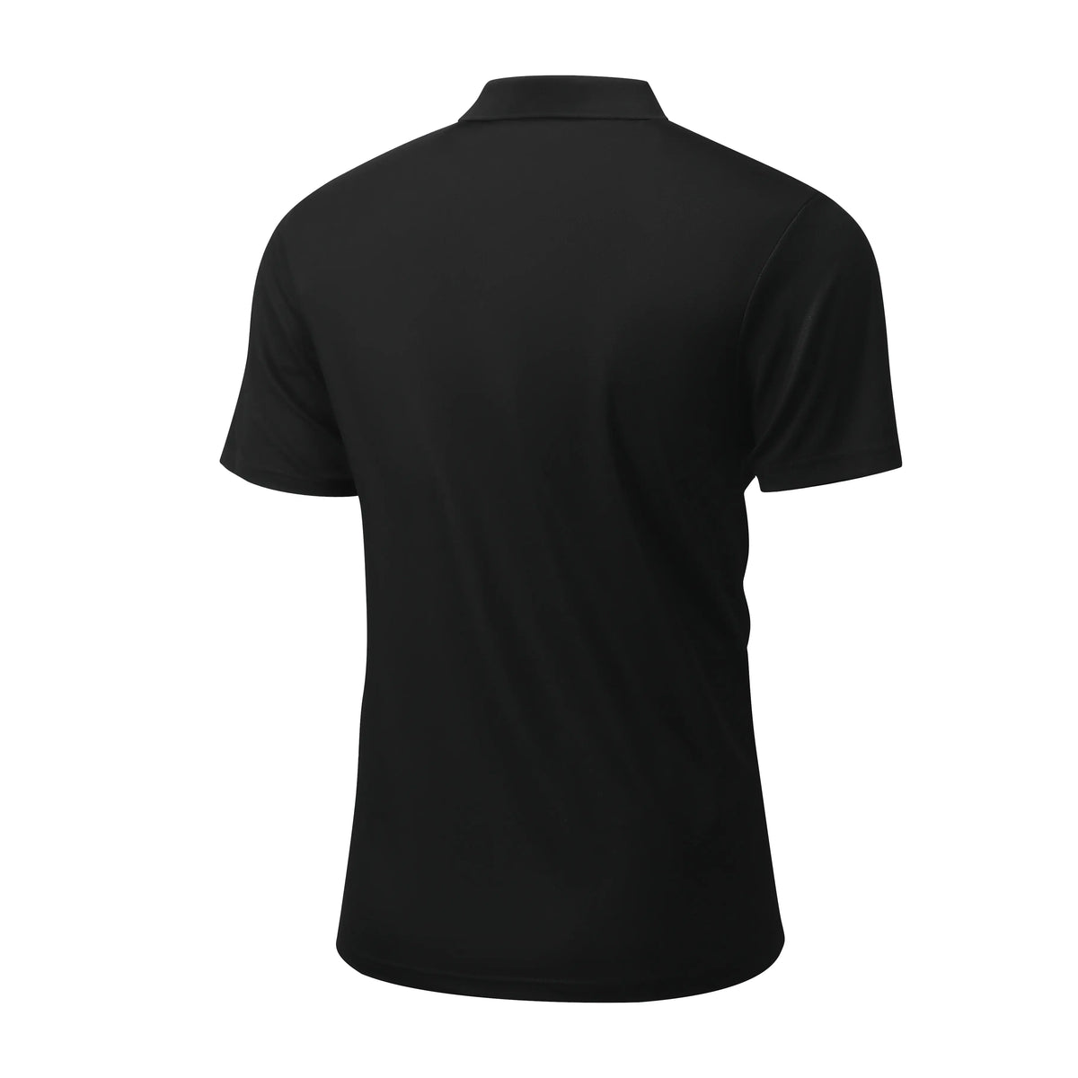 Men's 3-Pack Plain Polo Shirts - Fitted Top with Soft Breathable 100% Polyester Fabric, Short Sleeves, Classic Collar, Button Front, Ideal for Work, Golf