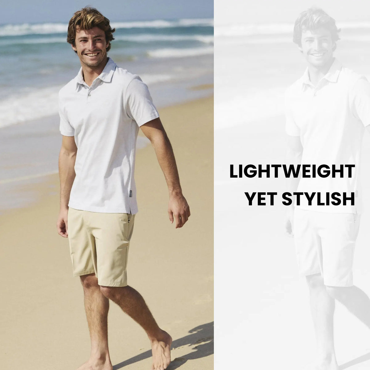 Quiksilver | Sunset Cruise Polo Shirt | Men's 100% Cotton Embroidered Logo Breathable | Sun Protection & Everyday Wear Boxy Polo Casual