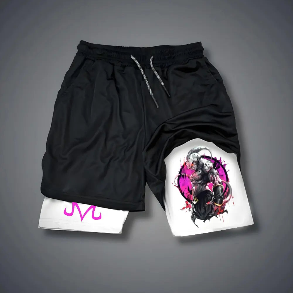 Dragon Ball DBZ Majin buu jorts outfit men 80s 90s short shorts summer camo shorts Anime graphic sweatshorts men gifts